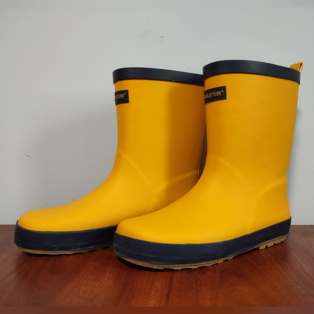 Pendleton Mid Boot Rain Boots Outdoor Yellow Unisex Kids Size 3